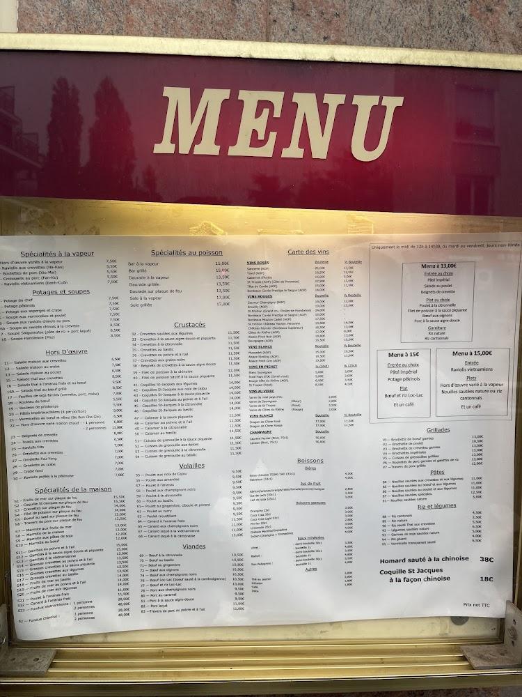 Restaurant Saïgon - Menu Image 2