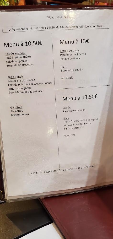 Restaurant Saïgon - Menu Image 3